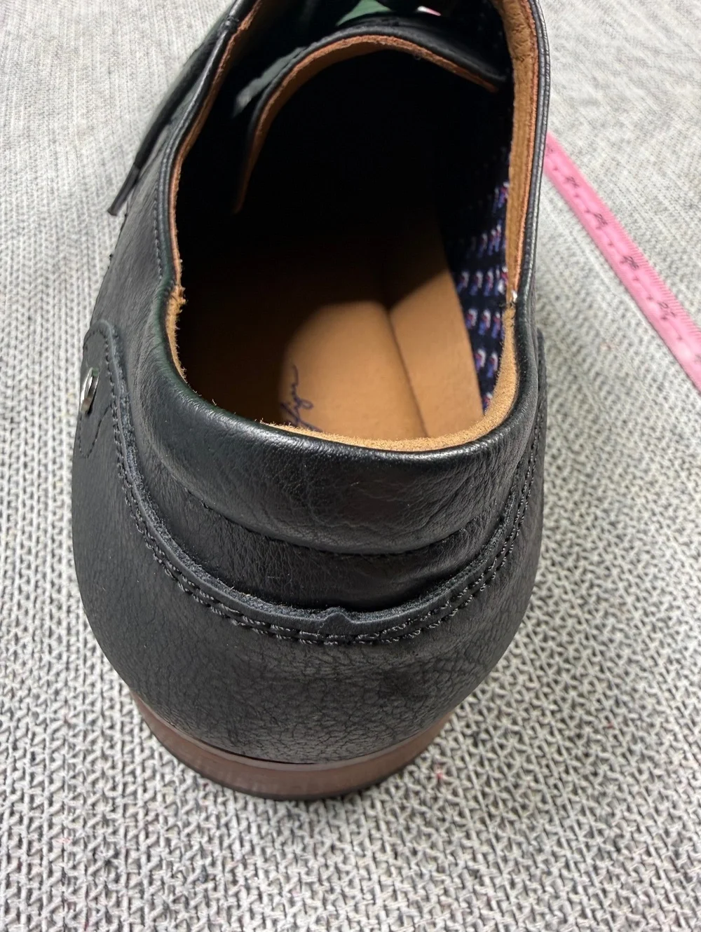 Tommy Hilfiger Barmi Black Cap Toe Derby Shoes Men's 13M